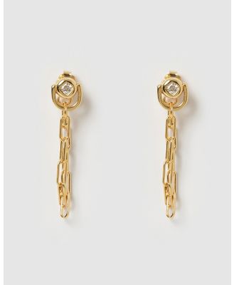 Izoa - Dawn Drop Stud Earrings - Jewellery (Gold) Dawn Drop Stud Earrings