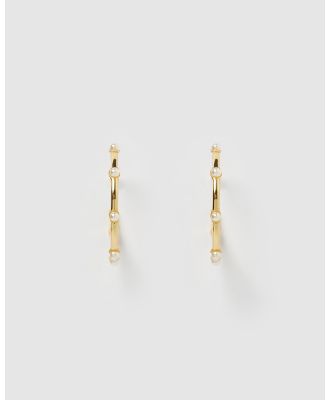 Izoa - Sandy Hoop Earrings - Jewellery (Gold) Sandy Hoop Earrings