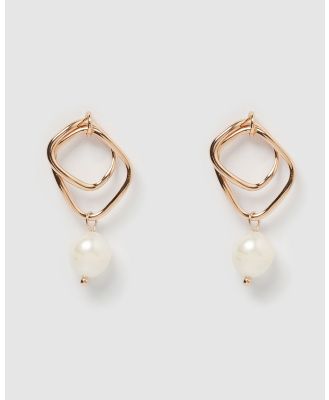 Izoa - Serenity Earrings - Jewellery (Rose Gold Pearl) Serenity Earrings