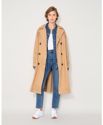 JACANDMOOKI - Trench Coat - Coats & Jackets (TAN) Trench Coat