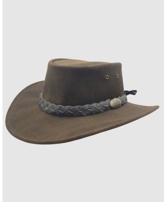 Jacaru - Jacaru 1004SE Oily Suede Explorer Hat   Limited Edition - Headwear (Brown) Jacaru 1004SE Oily Suede Explorer Hat - Limited Edition