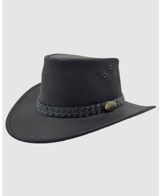 Jacaru - Jacaru 1006 Wallaroo Oil Hat - Hats (Black) Jacaru 1006 Wallaroo Oil Hat