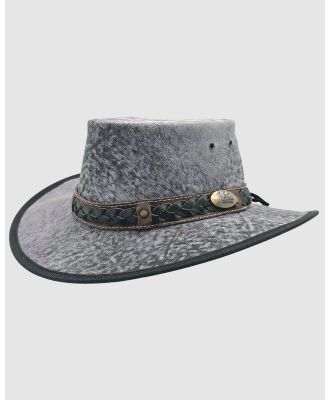 Jacaru - Jacaru 1133 Roo Nomad Traveller Hat Stonewash - Hats (Grey) Jacaru 1133 Roo Nomad Traveller Hat Stonewash