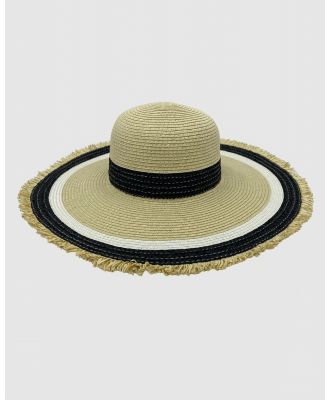 Jacaru - Jacaru 1869 Wide Brim Ladies Hat - Hats (Nude) Jacaru 1869 Wide Brim Ladies Hat