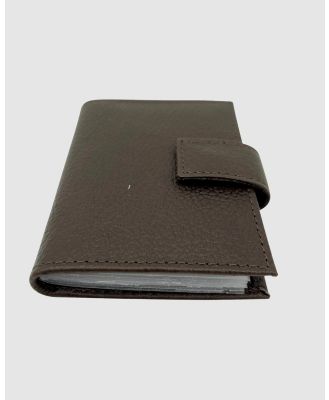 Jacaru - Jacaru 5788 Kangaroo Leather Card Holder - Wallets (Brown) Jacaru 5788 Kangaroo Leather Card Holder