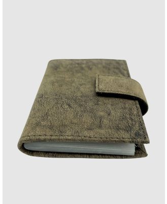 Jacaru - Jacaru 5788 Kangaroo Leather Card Holder - Wallets (Stonewash Brown) Jacaru 5788 Kangaroo Leather Card Holder