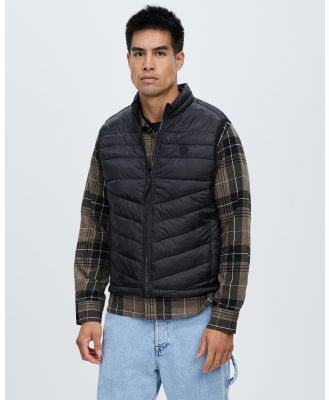 Jack & Jones - Collared Bodywarmer Puffer Vest - Coats & Jackets (Black) Collared Bodywarmer Puffer Vest