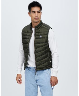 Jack & Jones - Collared Bodywarmer Puffer Vest - Coats & Jackets (Rosin) Collared Bodywarmer Puffer Vest