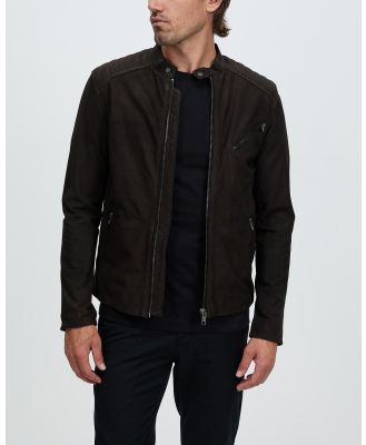 Jack & Jones - Joel Leather Jacket - Coats & Jackets (Brown Stone) Joel Leather Jacket