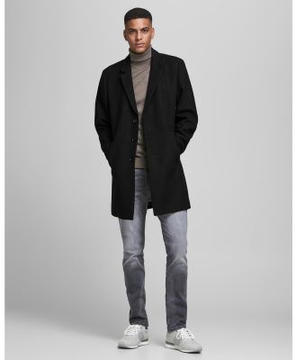 Jack & Jones - Moulder Wool Coat - Clothing (Black) Moulder Wool Coat