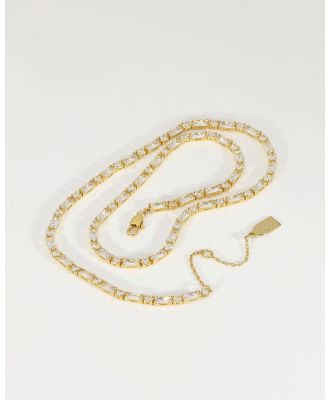 Jackie Mack - Alpha Tennis Necklace - Jewellery (Gold) Alpha Tennis Necklace