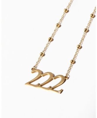 Jackie Mack - Harmony Necklace Angel Number 222 - Jewellery (Gold) Harmony Necklace Angel Number 222