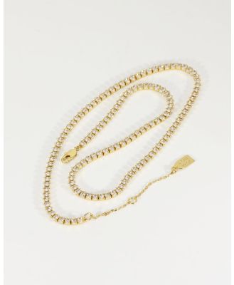 Jackie Mack - Lyra Tennis Necklace - Jewellery (Gold) Lyra Tennis Necklace