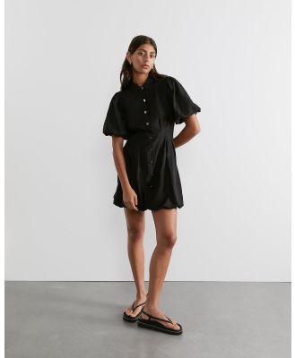 Jag - Kinsley Cotton Silk Shirt Dress - Dresses (black) Kinsley Cotton Silk Shirt Dress