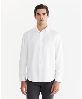 Jag - Lyocell Cotton Long Sleeve Shirt - Shirts & Polos (white) Lyocell Cotton Long Sleeve Shirt