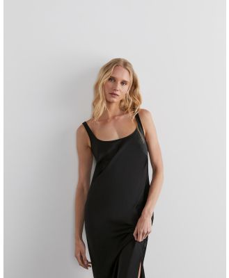 Jag - Maddi Shiny Slip Dress - Dresses (black) Maddi Shiny Slip Dress