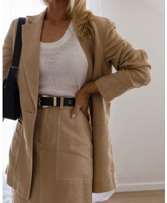 Jag - Sabine Linen Blazer - Coats & Jackets (neutrals) Sabine Linen Blazer