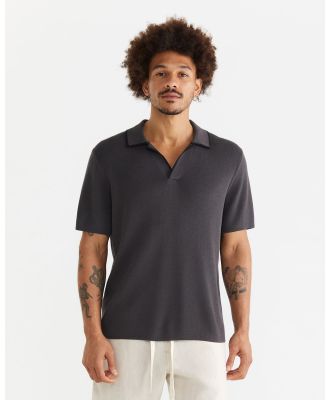 Jag - Spencer Knit Polo - T-Shirts & Singlets (black) Spencer Knit Polo