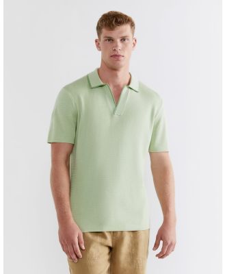 Jag - Spencer Knit Polo - T-Shirts & Singlets (green) Spencer Knit Polo