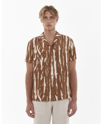 Jag - Tie Dye Print Shirt - Shirts & Polos (brown) Tie Dye Print Shirt