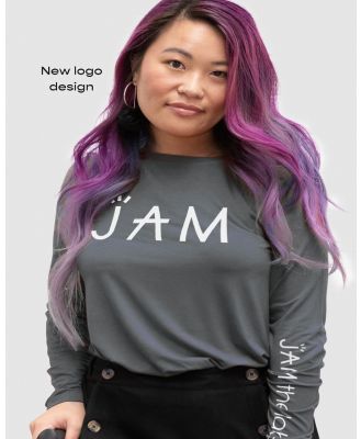 JAM The Label - Original Long Sleeve - Long Sleeve T-Shirts (Grey) Original Long Sleeve
