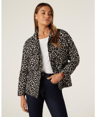 Jeanswest - Shae Animal Print Shacket - Coats & Jackets (Camel Leopard) Shae Animal Print Shacket