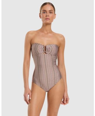 JETS - Infinity Moulded Bandeau One Piece - One-Piece / Swimsuit (Kelp) Infinity Moulded Bandeau One-Piece