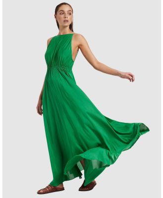 JETS - Jetset Backless Maxi Dress - Overswim (Green) Jetset Backless Maxi Dress