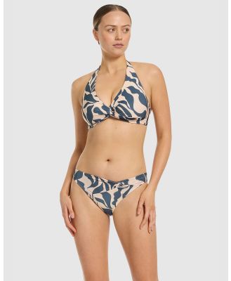 JETS - Sereno D E Halter Twist Top - Bikini Tops (Steel Blue) Sereno D-E Halter Twist Top