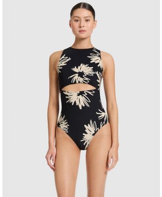 JETS - Zoa Cut Out Clip Back One Piece - One-Piece / Swimsuit (Black) Zoa Cut Out Clip Back One Piece