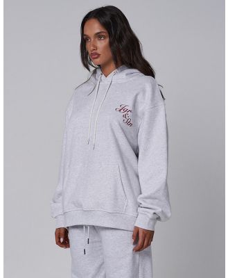 JGR & STN - Mon Cherie Hoodie   ICONIC EXCLUSIVE - Hoodies (Snow Grey Marl) Mon Cherie Hoodie - ICONIC EXCLUSIVE