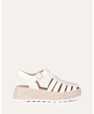 Jo Mercer - Alessia Casual Flats - Casual Shoes (OFF WHITE LEATHER) Alessia Casual Flats