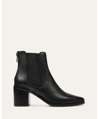 Jo Mercer - Allure Mid Heel Ankle Boots - Ankle Boots (BLACK LEATHER) Allure Mid Heel Ankle Boots