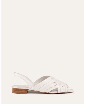 Jo Mercer - Ellie Casual Flats - Sandals (WHITE LEATHER) Ellie Casual Flats