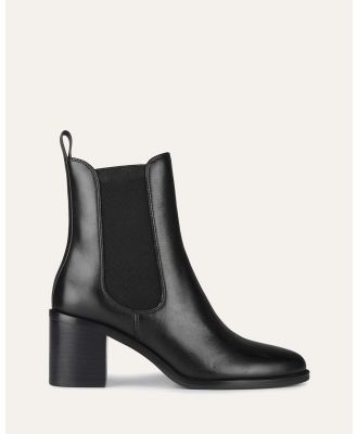 Jo Mercer - Marlowe Mid Ankle Boots - Boots (BLACK LEATHER) Marlowe Mid Ankle Boots