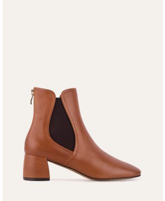 Jo Mercer - Stevie Mid Ankle Boots - Boots (TAN LEATHER) Stevie Mid Ankle Boots