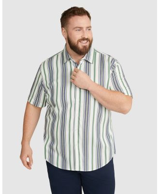 Johnny Bigg - Chad Stripe Shirt - Shirts & Polos (BLUE) Chad Stripe Shirt