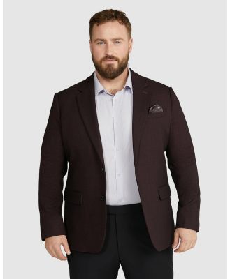 Johnny Bigg - Jordan Check Stretch Blazer - Suits & Blazers (WINE) Jordan Check Stretch Blazer