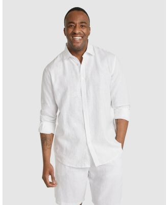 Johnny Bigg - Resort Relaxed Fit Linen Shirt - Shirts & Polos (WHITE) Resort Relaxed Fit Linen Shirt