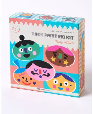 Journey Of Something - Kids Rock Painting Kit   Cool Faces - Kids Bedding & Accessories  (Multi) Kids Rock Painting Kit - Cool Faces