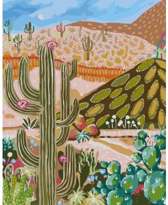 Journey Of Something - Paint by Numbers   Cactus Valley - Home (Multi) Paint by Numbers - Cactus Valley