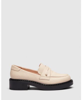 Just Because - Axel Leather Loafers - Casual Shoes (Bone) Axel Leather Loafers
