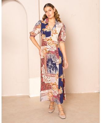 KACHEL - Flora A Line Maxi Dress - Printed Dresses (Multi) Flora A-Line Maxi Dress