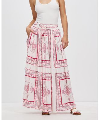 KAJA Clothing - Lacey Skirt - Skirts (Raspberry Print) Lacey Skirt