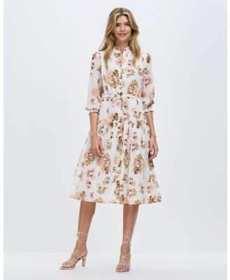 KAJA Clothing - Maisy Dress - Dresses (Brown Floral Print) Maisy Dress