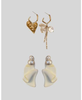 KAJA Clothing - Milky earrings 2pc - Jewellery (Glod) Milky earrings 2pc