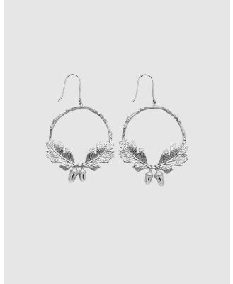 Karen Walker - Acorn & Leaf Wreath Earrings - Jewellery (Sterling Silver) Acorn & Leaf Wreath Earrings