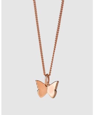 Karen Walker - Mini Butterfly Necklace - Jewellery (9ct Rose Gold) Mini Butterfly Necklace