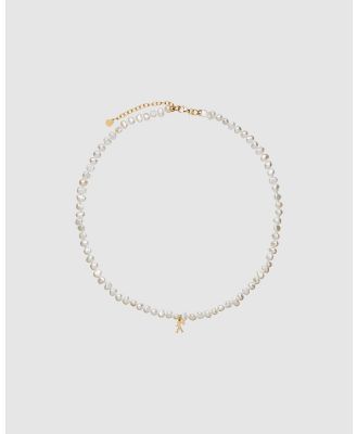 Karen Walker - Mini Girl with Pearls Necklace - Jewellery (Sterling Silver) Mini Girl with Pearls Necklace