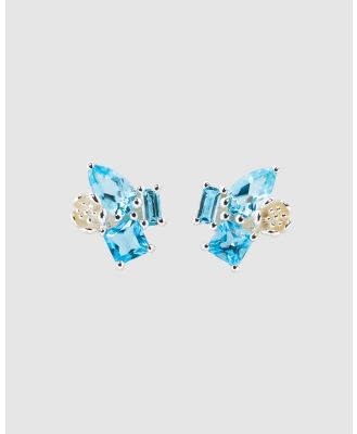 Karen Walker - Rock Garden Earrings with Topaz - Jewellery (Sterling Silver) Rock Garden Earrings with Topaz